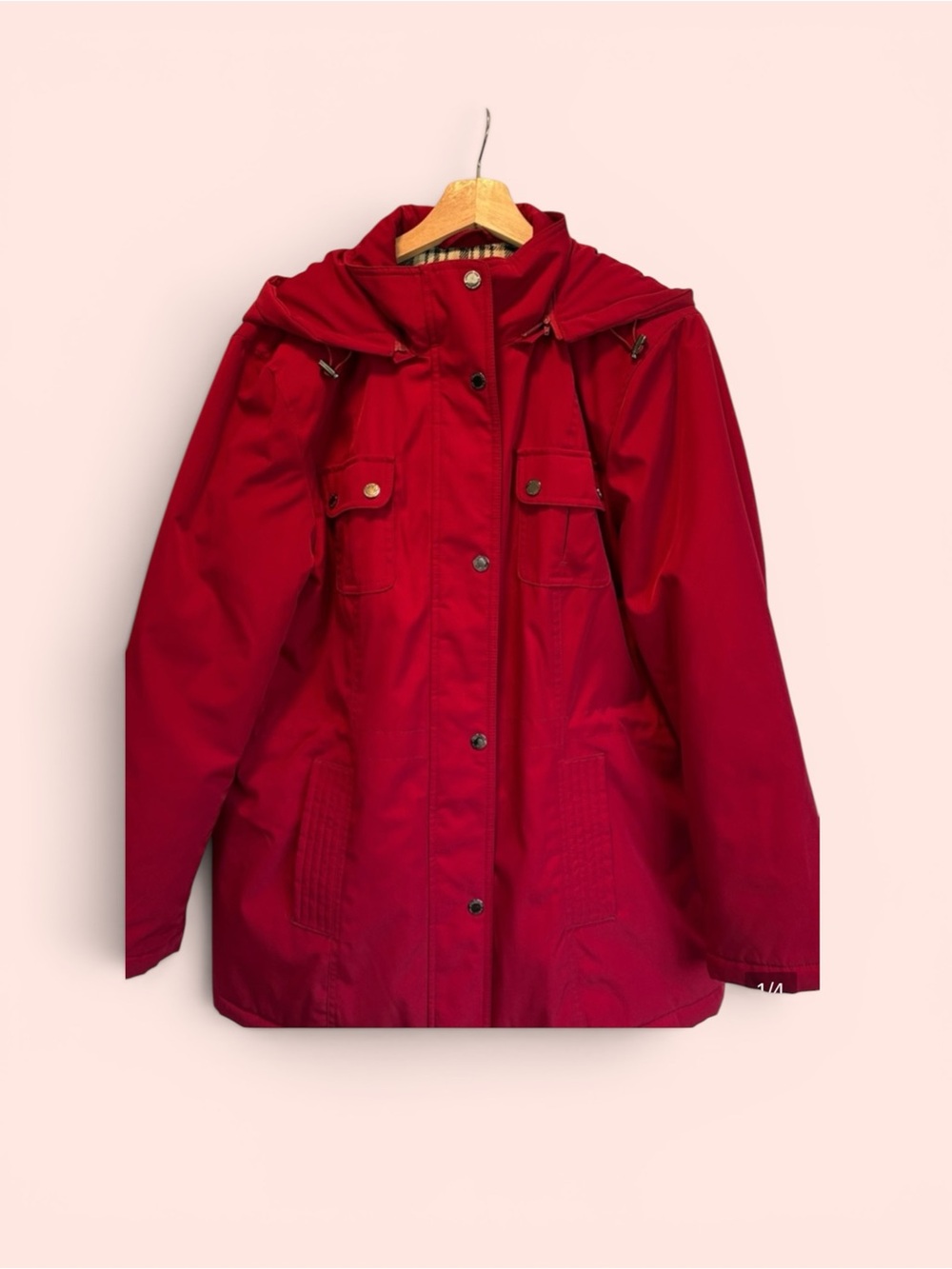 London Fog Red Hooded Ski Jacket
Size: XL